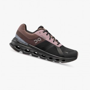 On Cloudrunner Waterproof Black / Purple | KHINYQ-218